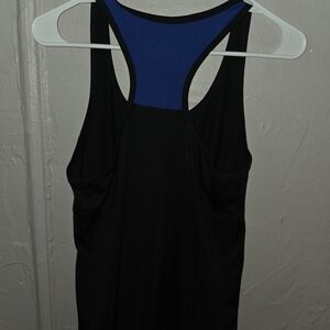 Black and Blue Women's Crop Top